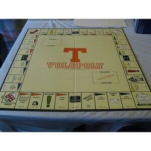 Volopoly University Of Tennessee Voulenteers Monoply Game 1992 GAME BOARD ONLY